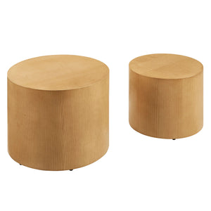 Amani Round Nesting Coffee Tables, S/2