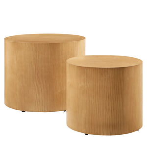 Amani Round Nesting Coffee Tables, S/2