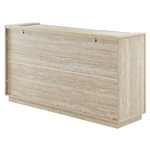 Hollis 59" Travertine Sideboard