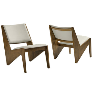 Rylina Vegan Leather Accent Chairs, S/2