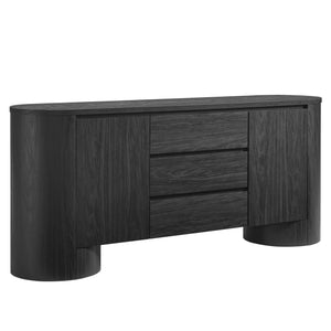 Duval 71" Rounded Sideboard Storage Cabinet