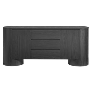 Duval 71" Rounded Sideboard Storage Cabinet