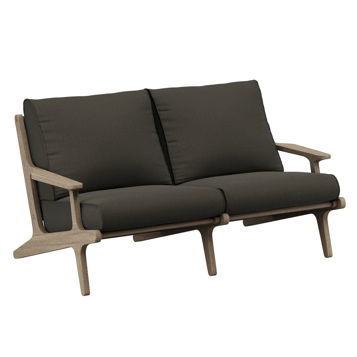Saratoga Outdoor Teak Wood Loveseat