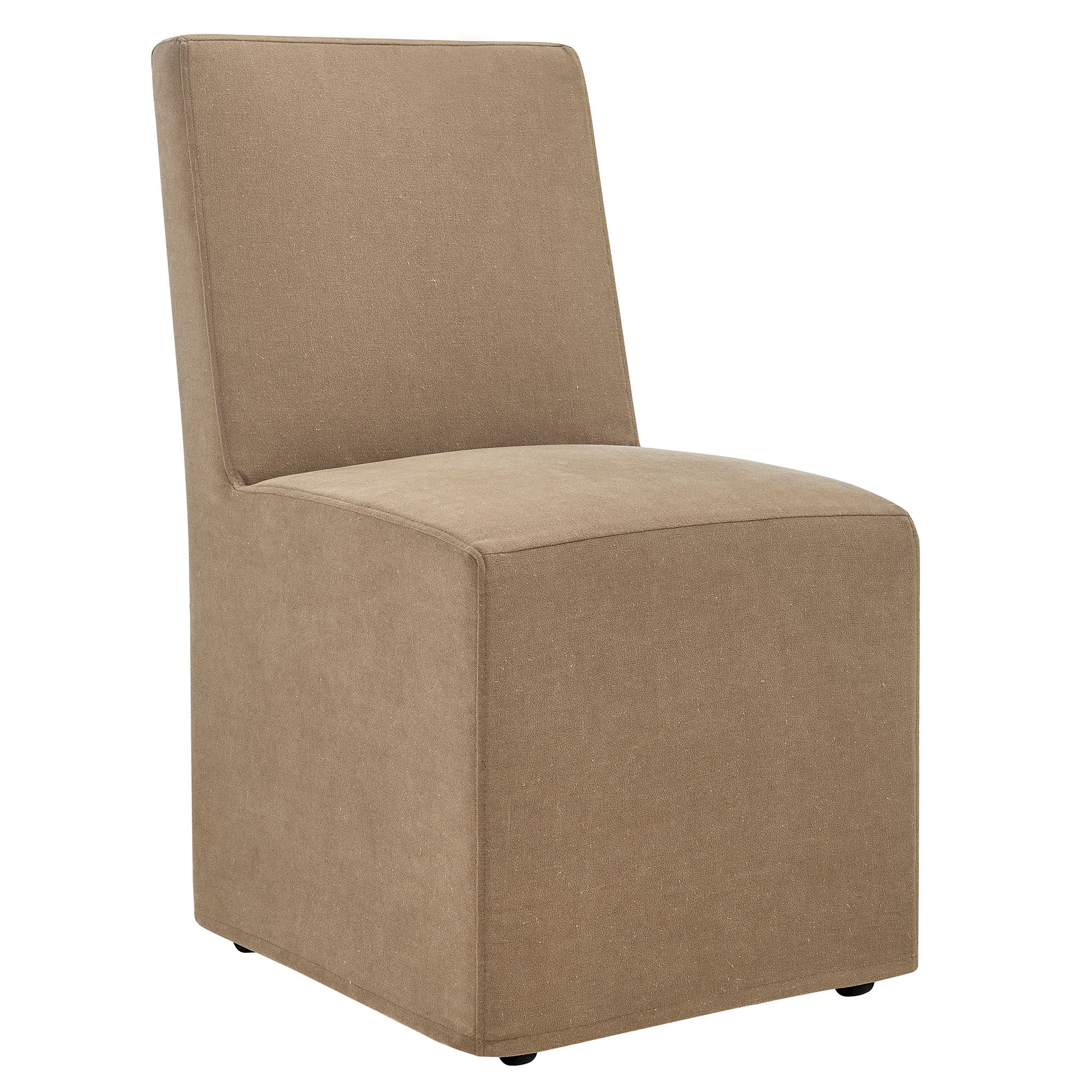Tessera Upholstered Linen-Blend Slipcovered Dining Chair