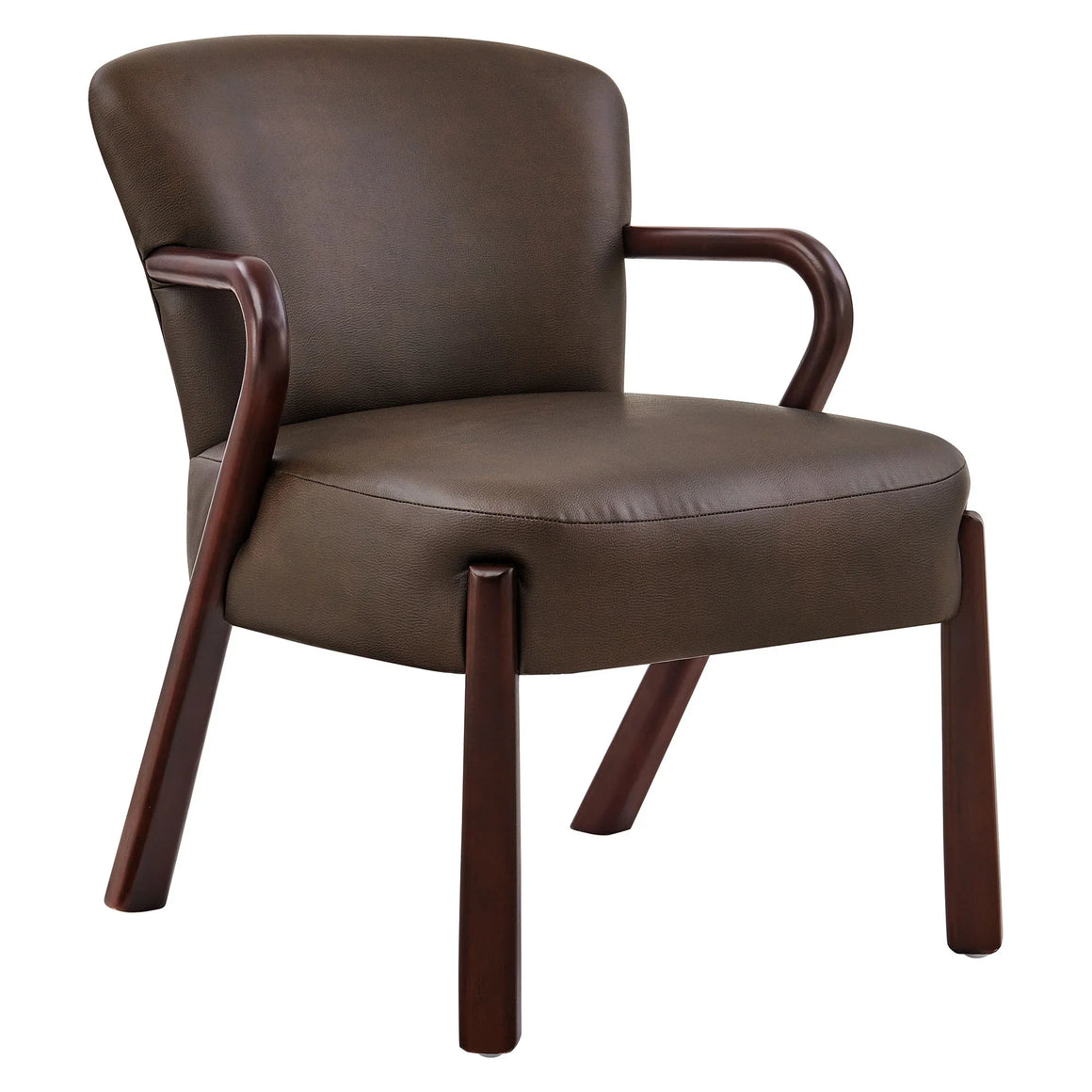 Arden Faux Leather Upholstered Accent Armchair
