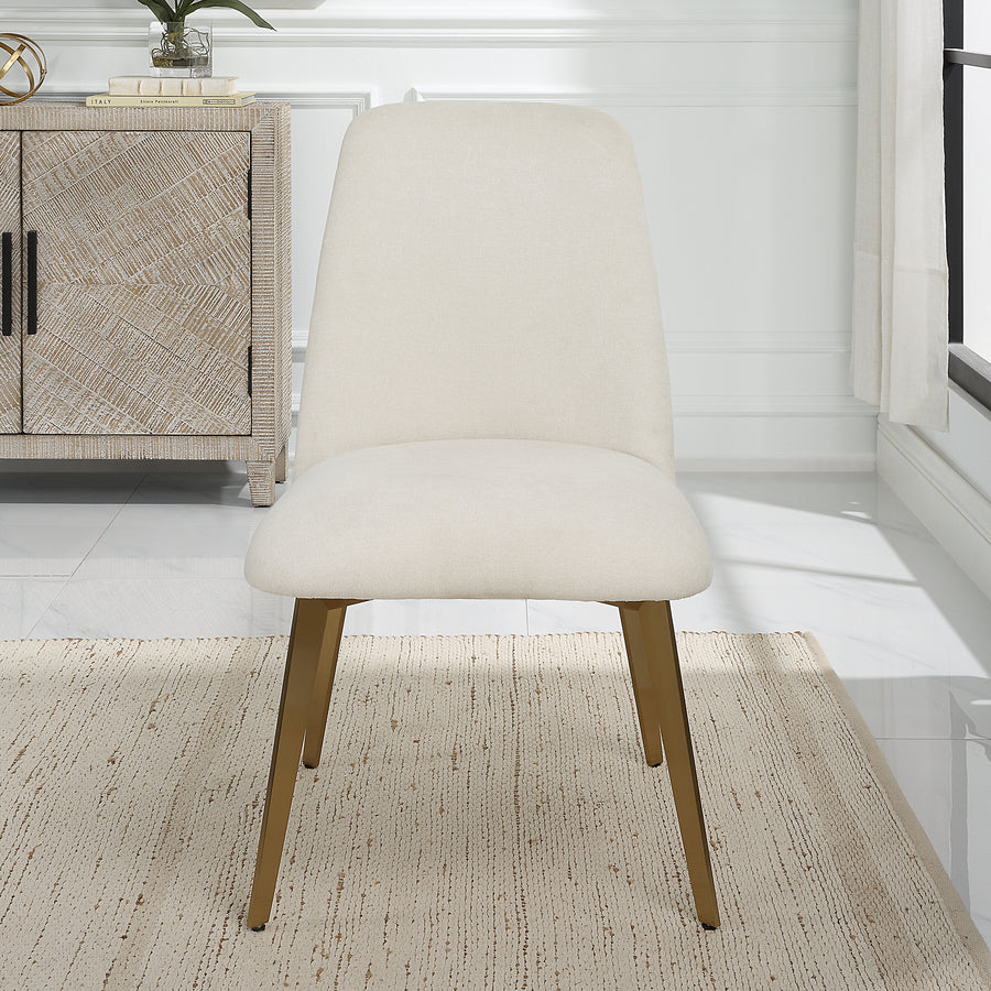 Vantage Off White Fabric Dining Chair