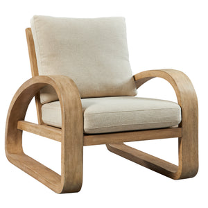 Barbora Wooden Accent Chair