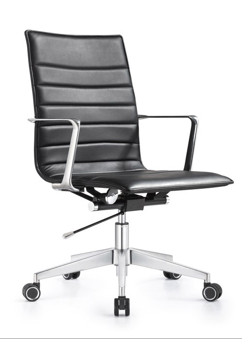 Joe Modern Mid-Back Office Chair in Carbon Black