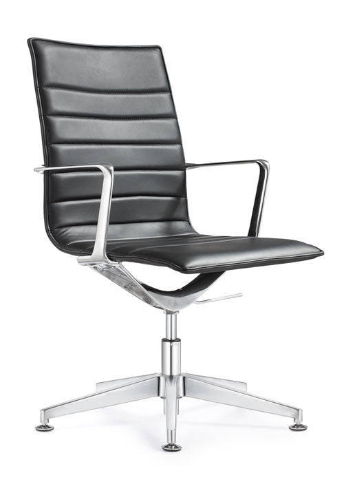 Joe Modern Mid-Back Side Chair in Carbon Black