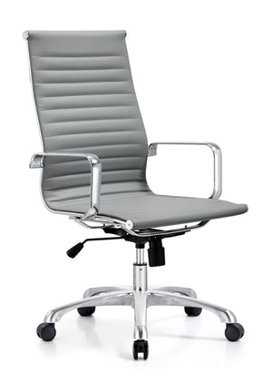 Classic High Back Conference Chair in Gray