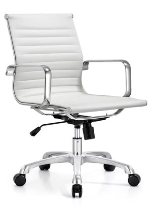 Classic Mid-Back Conference Chair in Off-White @taylorraydesign