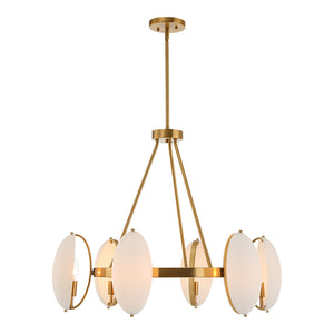 Oviform 6 Light Round Chandelier