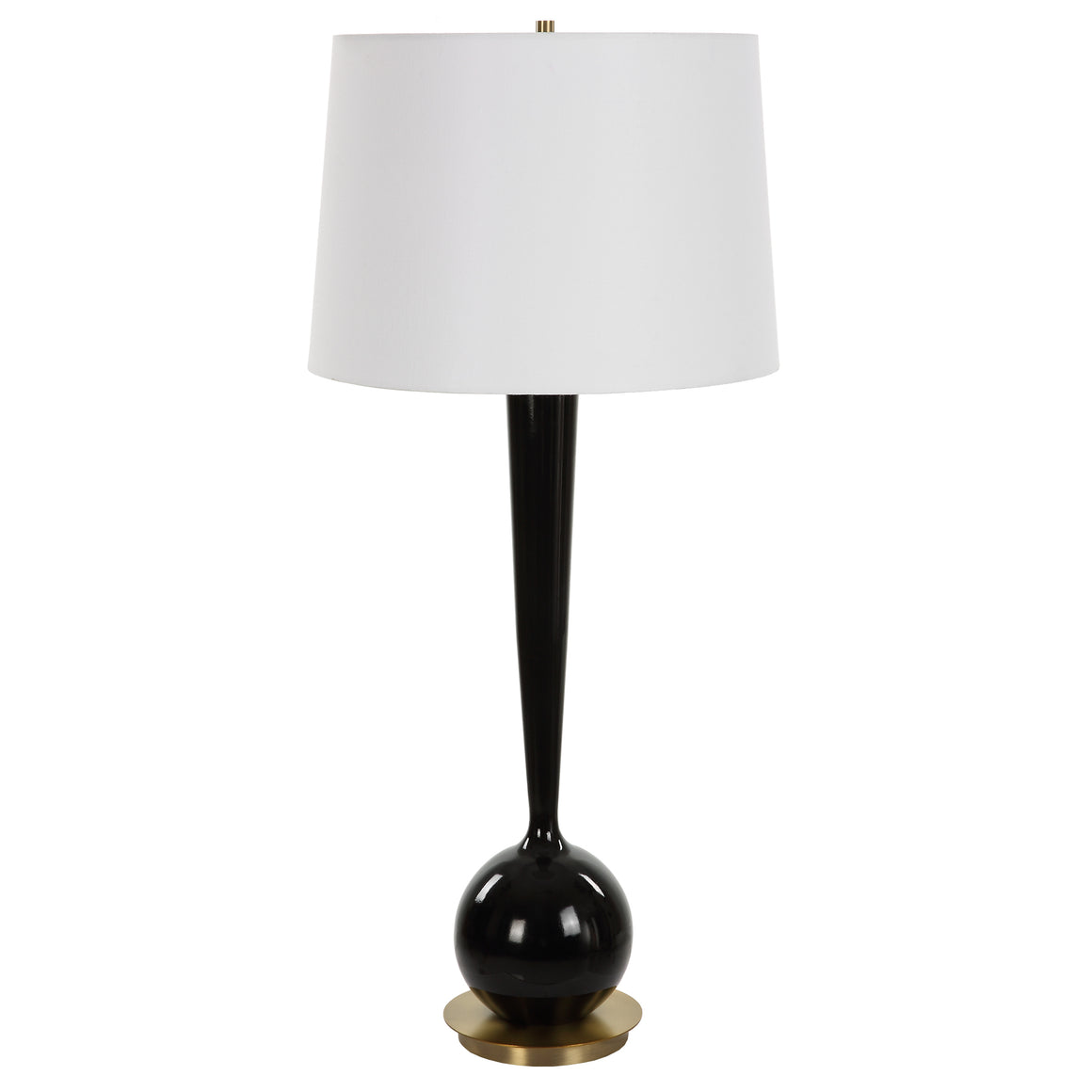 Brielle Polished Black Table Lamp