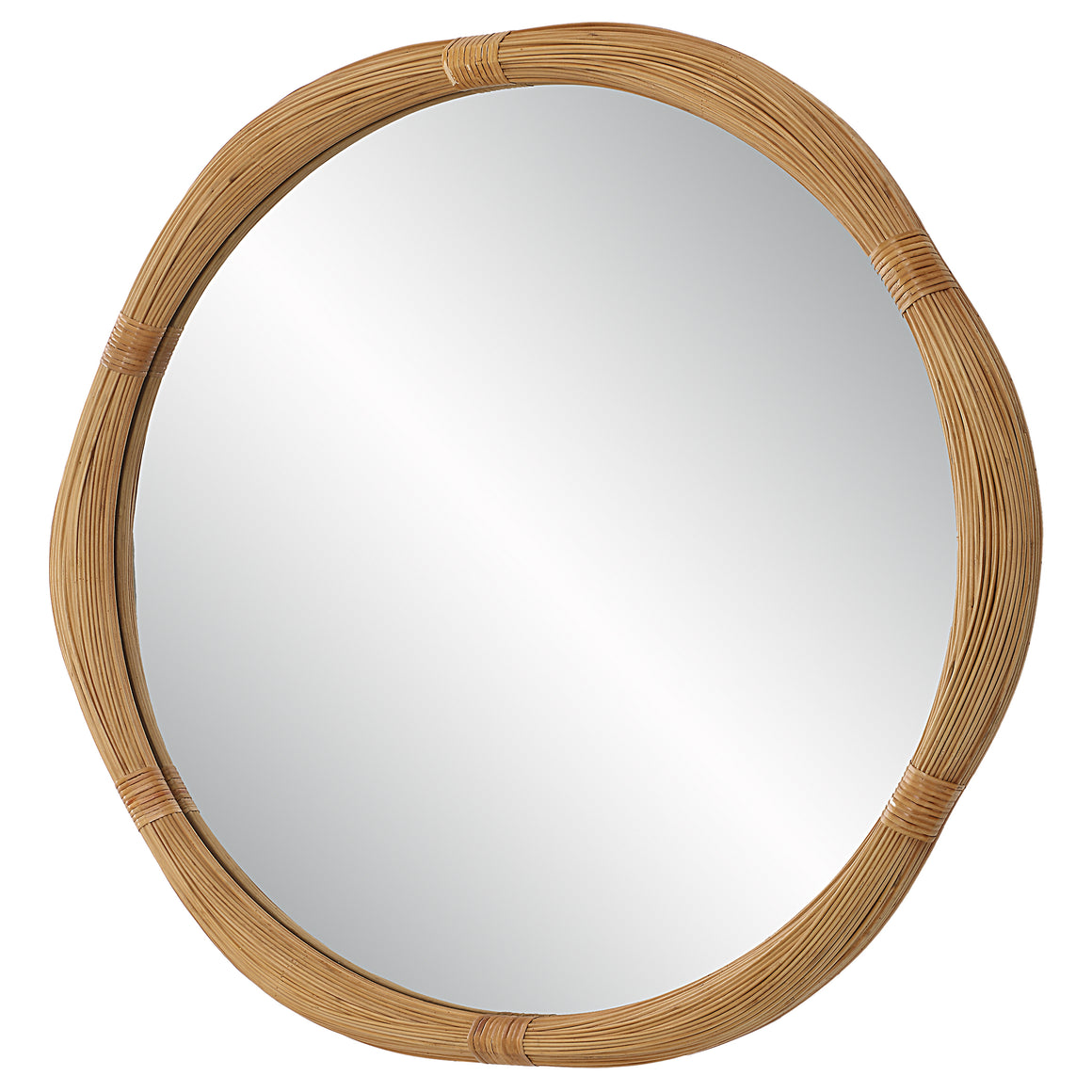 Salina Round Bamboo Mirror