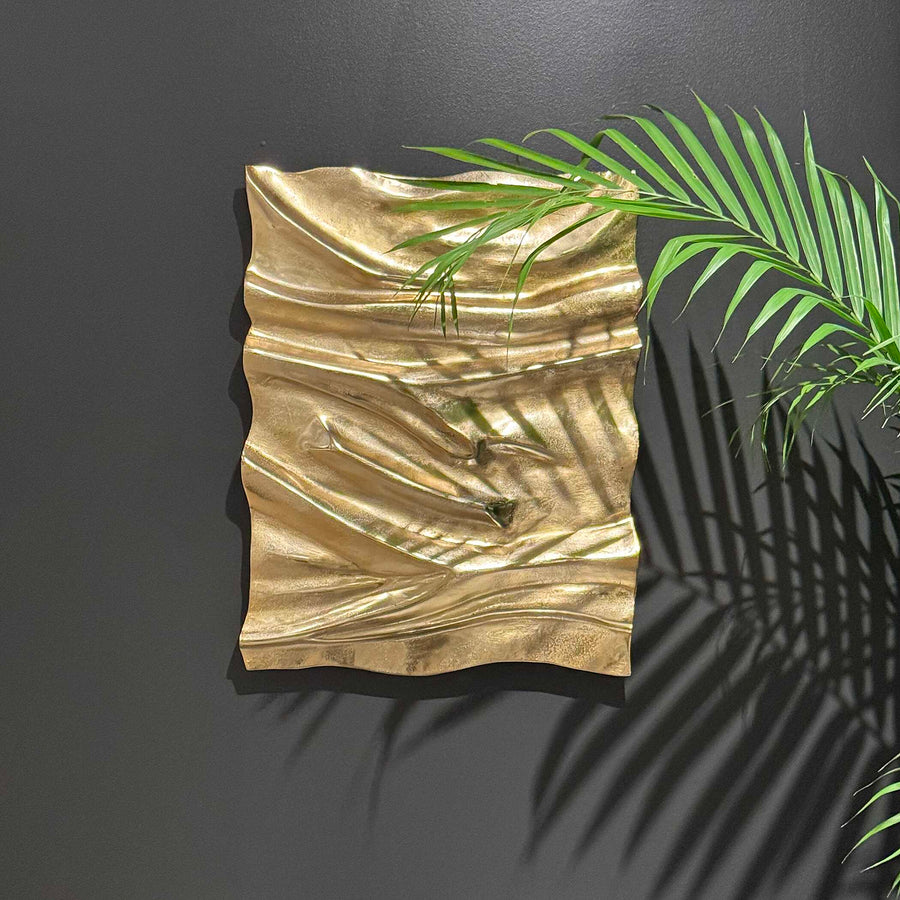 Undulate Outdoor Gold Wall Panel - taylor ray decor