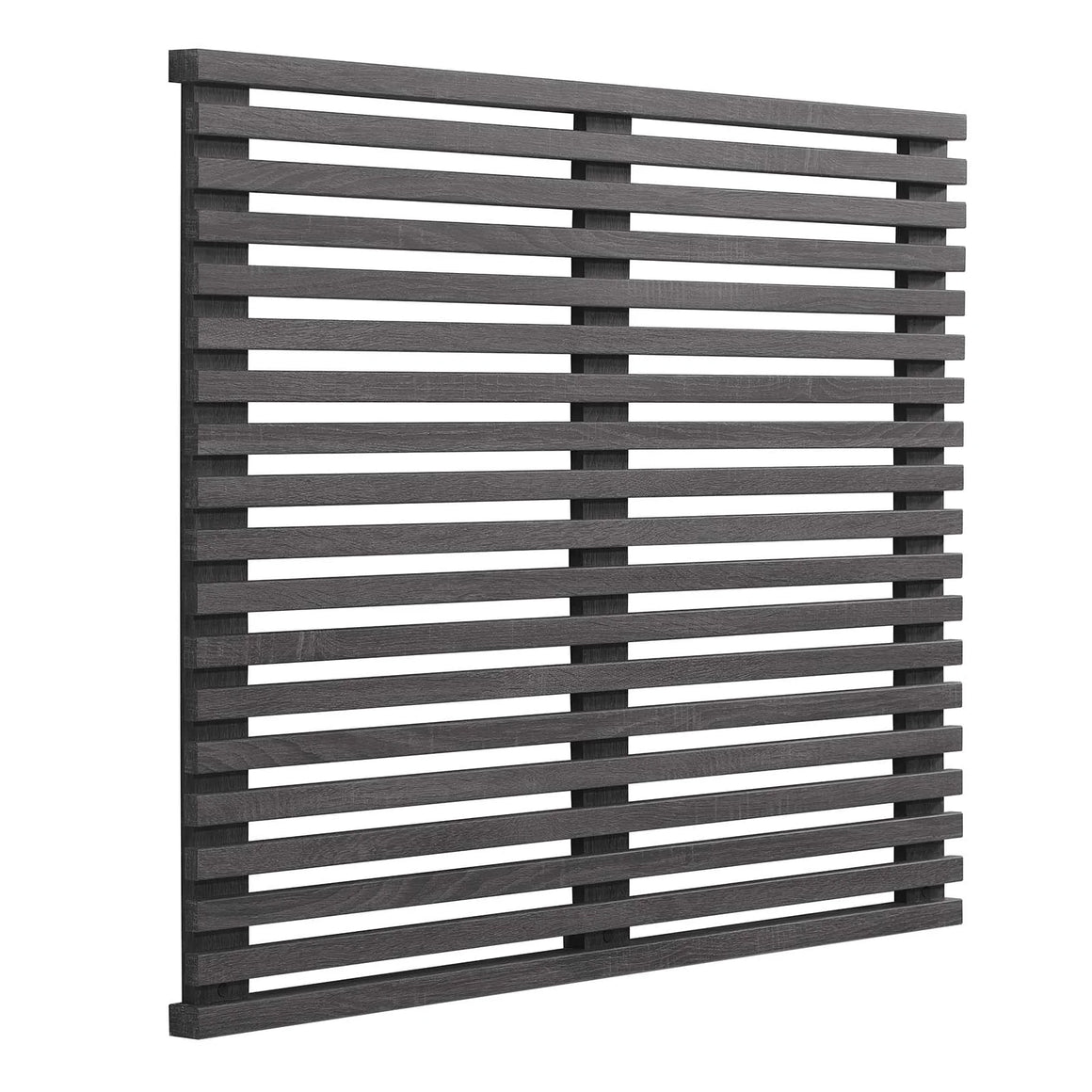 Render Mid-Century Modern Wall Mount Twin Headboard in Charcoal @taylorraydesign