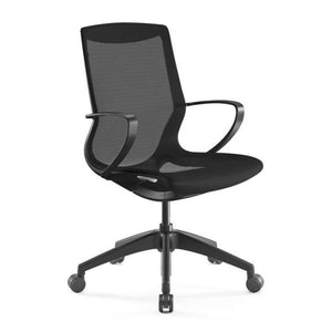 Pret Mesh Shell Executive Chair in Raven - taylor ray decor