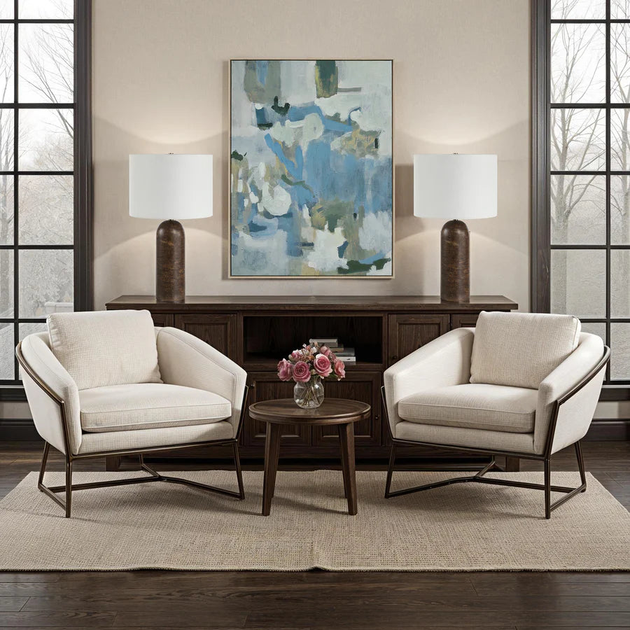 Lauro Hand Painted Modern Canvas Art - taylor ray decor