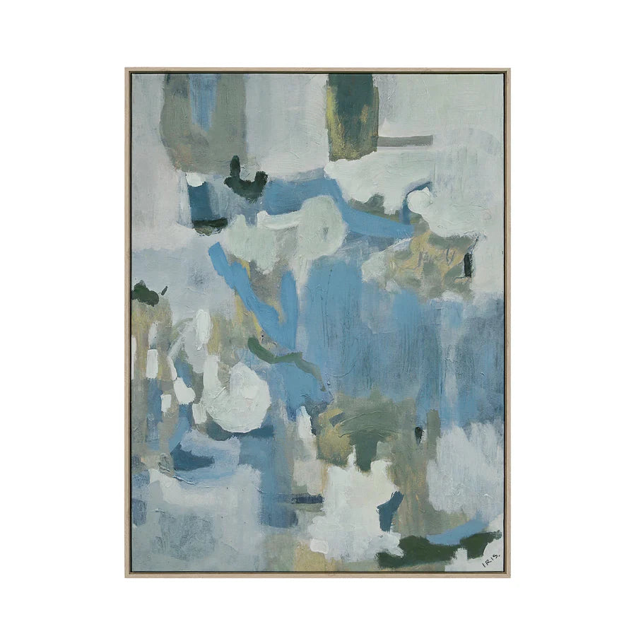 Lauro Hand Painted Modern Canvas Art - taylor ray decor