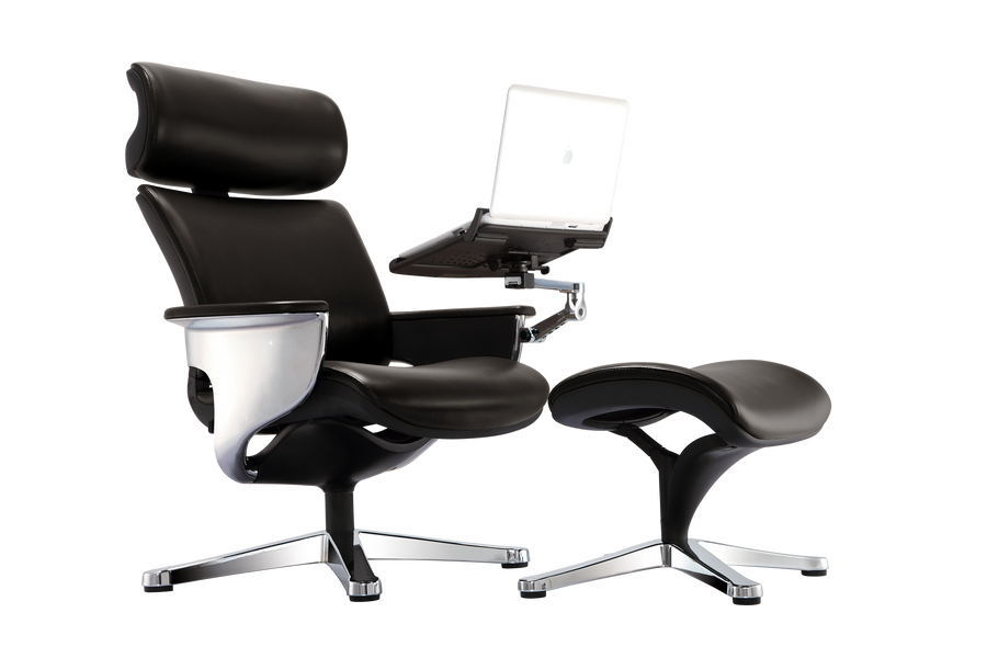 Nuvem Modern Leather Reclining Workchair