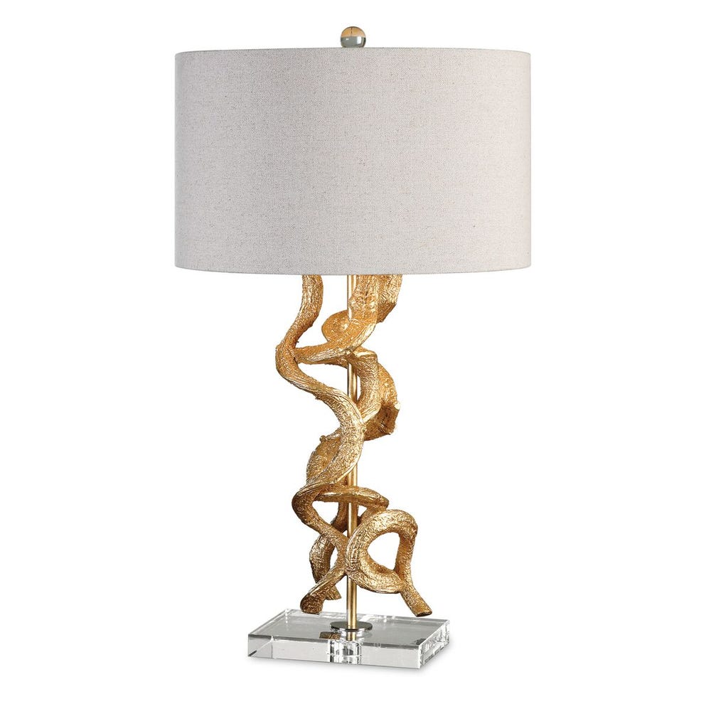 Twisted Vines Gold Table Lamp - taylor ray decor