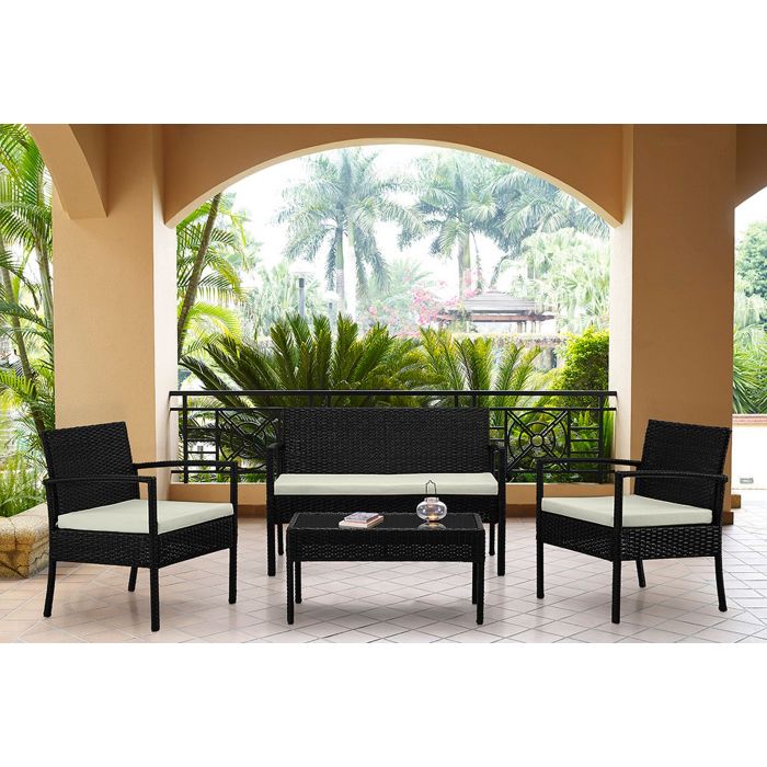 Noli 4-Piece Outdoor Conversation Set - taylor ray decor