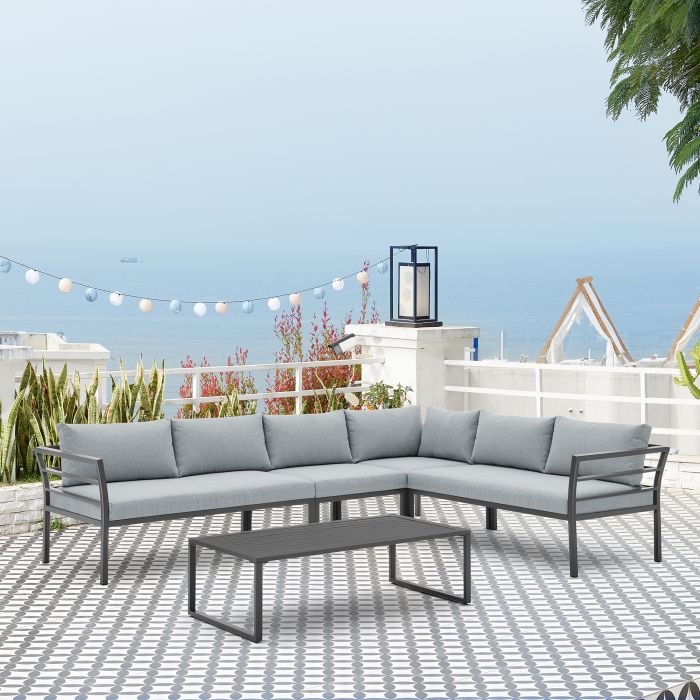 Sunnyside 5-Piece Outdoor Conversation Set - taylor ray decor