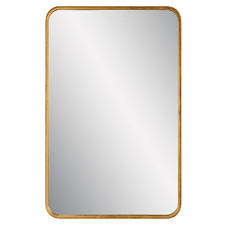 Metal Gold Leaf Mirror