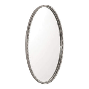 Sherise Brushed Nickel Oval Mirror - taylor ray decor