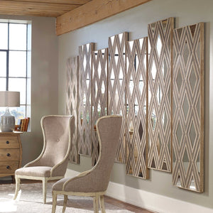 Tahira Geometric Argyle Pattern Wall Mirror - taylor ray decor