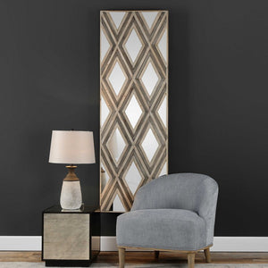 Tahira Geometric Argyle Pattern Wall Mirror - taylor ray decor