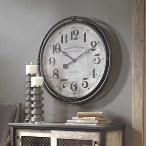 Nakul Industrial Wall Clock - taylor ray decor