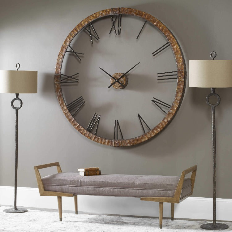 Amarion 60" Copper Wall Clock - taylor ray decor