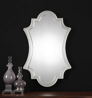 Elara Antiqued Silver Wall Mirror - taylor ray decor