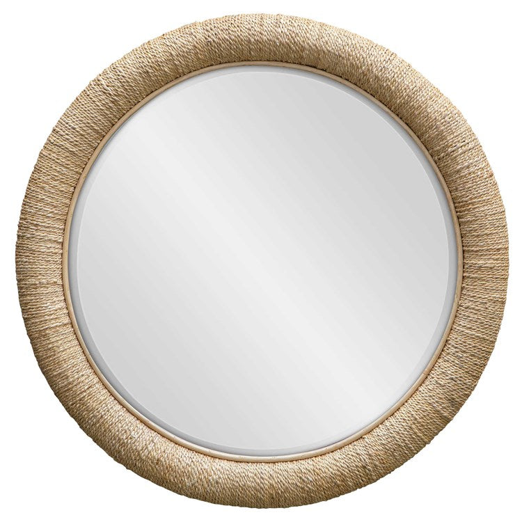 Mariner Round Mirror, Natural