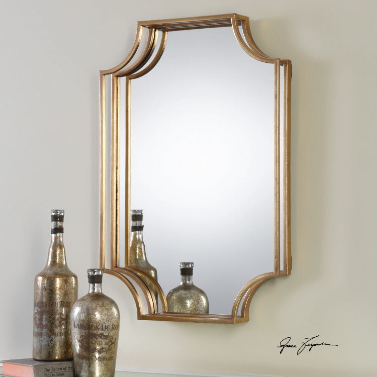 Lindee Gold Wall Mirror - taylor ray decor
