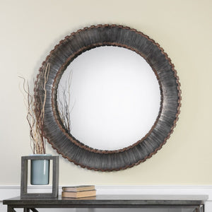 Tanaina Silver Round Mirror - taylor ray decor