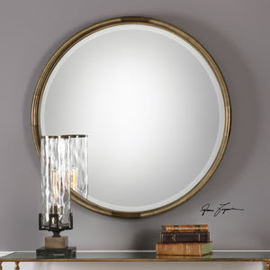 Finnick Iron Coil Round Mirror - taylor ray decor