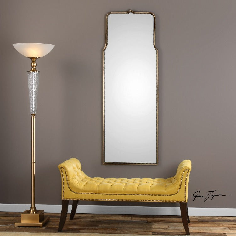 Adelasia Antiqued Gold Mirror - taylor ray decor