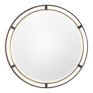 Carrizo Bronze Round Mirror - taylor ray decor