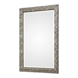 Evelina Silver Leaves Vanity Mirror - taylor ray decor