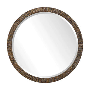 Wayde Solid Wood Round Mirror - taylor ray decor