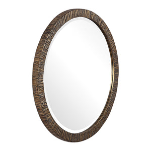 Wayde Solid Wood Round Mirror - taylor ray decor