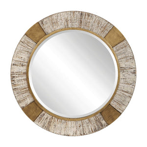 Reuben Gold Round Mirror - taylor ray decor