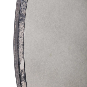 Junius Antique White Round Mirror - taylor ray decor