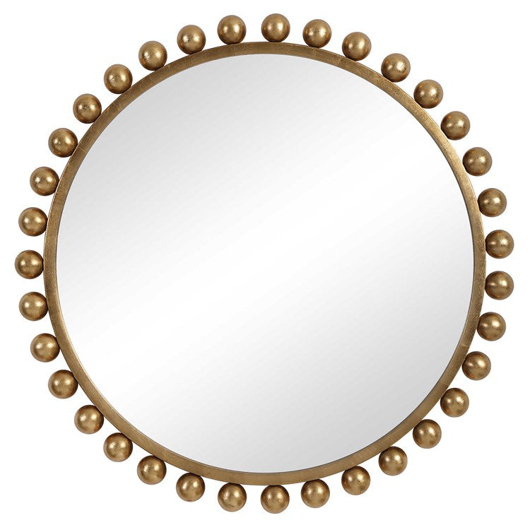 Cyra Gold Round Mirror - taylor ray decor