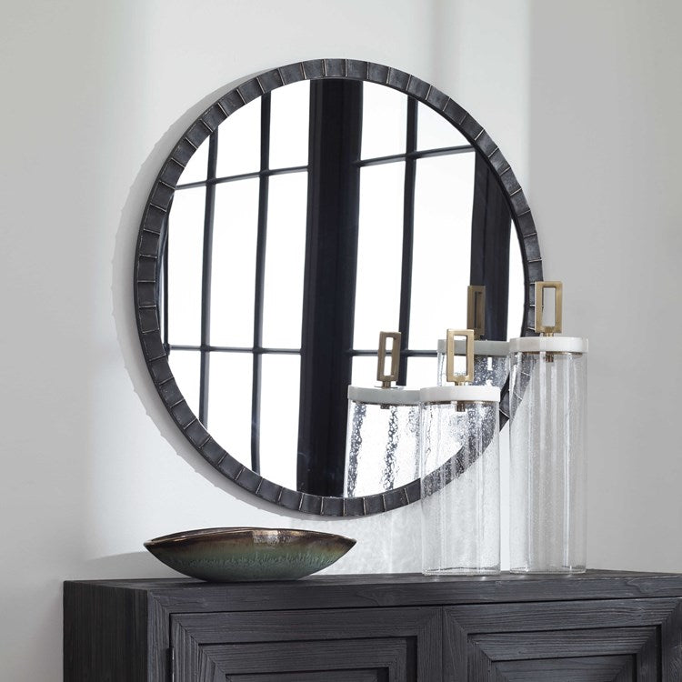 Dandridge Round Iron Mirror - taylor ray decor
