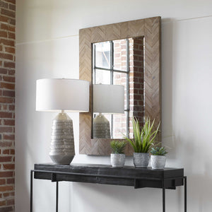 Demetria Small Wooden Mirror - taylor ray decor
