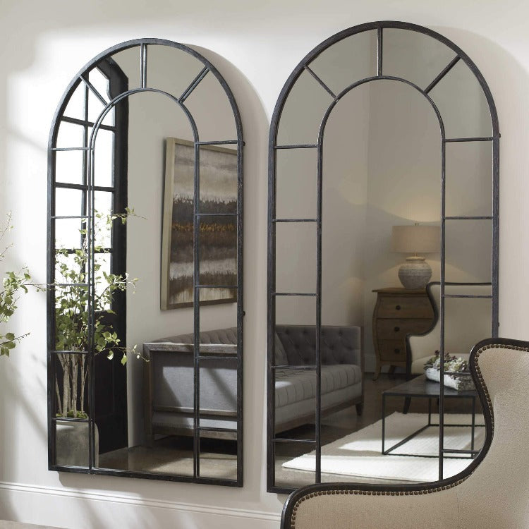 Dillingham Black Arch Mirror - taylor ray decor