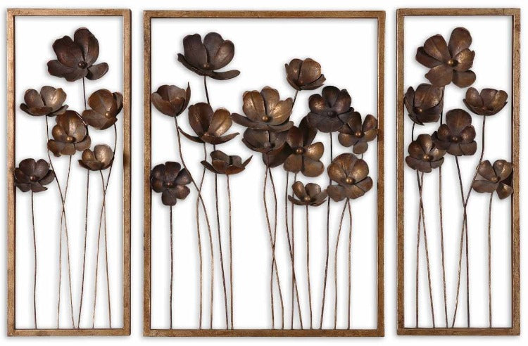 Metal Tulips Wall Art Set/3 - taylor ray decor